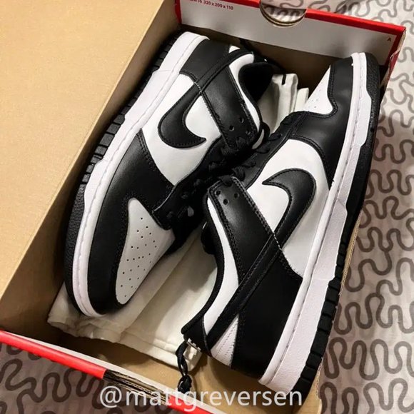 Nike dunk low black and white - Picture 4 of 8